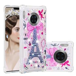 Mirror and Tower Dynamic Liquid Glitter Sand Quicksand Star TPU Case for Huawei Mate 30 Pro