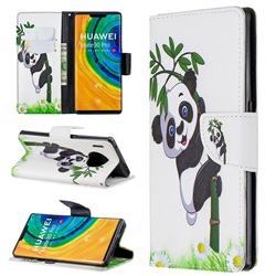 Bamboo Panda Leather Wallet Case for Huawei Mate 30 Pro