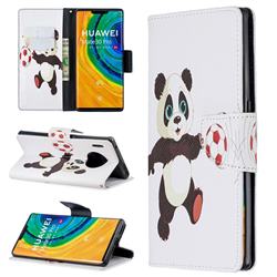 Football Panda Leather Wallet Case for Huawei Mate 30 Pro