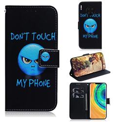 Not Touch My Phone PU Leather Wallet Case for Huawei Mate 30 Pro