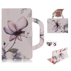 Magnolia Flower Handbag Tablet Leather Wallet Flip Cover for Huawei MediaPad M3 8.4
