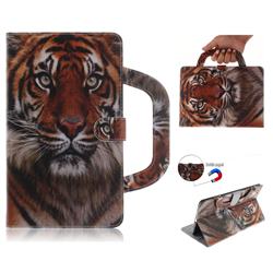 Siberian Tiger Handbag Tablet Leather Wallet Flip Cover for Huawei MediaPad M3 8.4