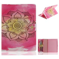 Pink Rose Painting Tablet Leather Wallet Flip Cover for Huawei MediaPad M3 Lite 10