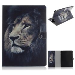 Lion Face Painting Tablet Leather Wallet Flip Cover for Huawei MediaPad M3 Lite 10