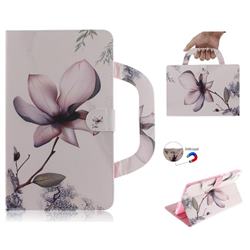 Magnolia Flower Handbag Tablet Leather Wallet Flip Cover for Huawei MediaPad M3 Lite 8