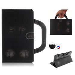 Mysterious Cat Handbag Tablet Leather Wallet Flip Cover for Huawei MediaPad M3 Lite 8