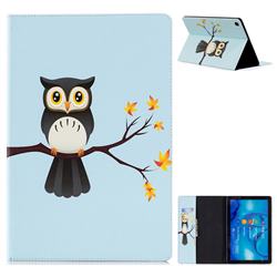 Owl on Tree Folio Stand Leather Wallet Case for Huawei MediaPad M5 10 / M5 10 inch (Pro)