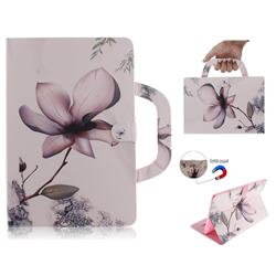 Magnolia Flower Handbag Tablet Leather Wallet Flip Cover for Huawei MediaPad M5 10 / M5 10 inch (Pro)