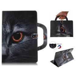 Cat Eye Handbag Tablet Leather Wallet Flip Cover for Huawei MediaPad M5 10 / M5 10 inch (Pro)