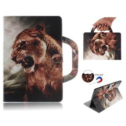 Majestic Lion Handbag Tablet Leather Wallet Flip Cover for Huawei MediaPad M5 10 / M5 10 inch (Pro)