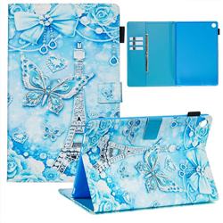 Tower Butterfly Matte Leather Wallet Tablet Case for Huawei MediaPad M5 10 / M5 10 inch (Pro)
