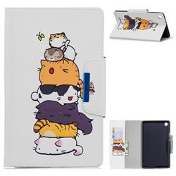 Casing kittens Folio Flip Stand Leather Wallet Case for Huawei MediaPad M5 8 inch