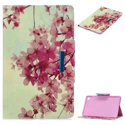 Cherry Blossoms Folio Flip Stand Leather Wallet Case for Huawei MediaPad M5 8 inch