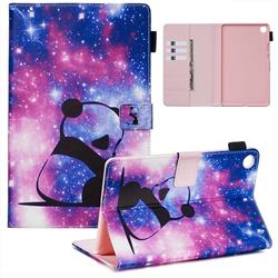 Panda Baby Matte Leather Wallet Tablet Case for Huawei MediaPad M5 8 inch