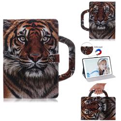 Siberian Tiger Handbag Tablet Leather Wallet Flip Cover for Huawei MediaPad M5 Lite(10.1 inch)
