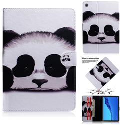 Sleeping Panda Painting Tablet Leather Wallet Flip Cover for Huawei MediaPad M5 Lite(10.1 inch)