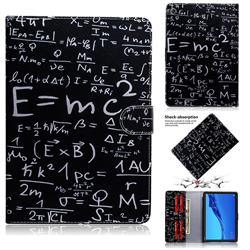 Math Formula Painting Tablet Leather Wallet Flip Cover for Huawei MediaPad M5 Lite(10.1 inch)