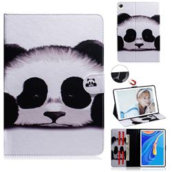 Sleeping Panda Painting Tablet Leather Wallet Flip Cover for Huawei MediaPad M6 10.8 inch