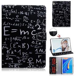 Math Formula Painting Tablet Leather Wallet Flip Cover for Huawei MediaPad M6 10.8 inch