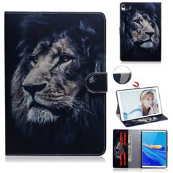 Lion Face Painting Tablet Leather Wallet Flip Cover for Huawei MediaPad M6 8.4 inch