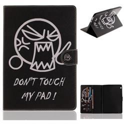 Do Not Touch Me Painting Tablet Leather Wallet Flip Cover for Huawei MediaPad T3 10
