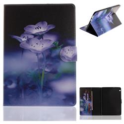 Blue Flowers Painting Tablet Leather Wallet Flip Cover for Huawei MediaPad T3 10