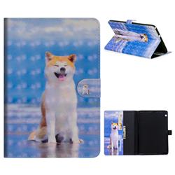 Smiley Shiba Inu 3D Painted Leather Tablet Wallet Case for Huawei MediaPad T3 10