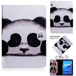 Sleeping Panda Painting Tablet Leather Wallet Flip Cover for Huawei MediaPad T5 (10.1 inch)
