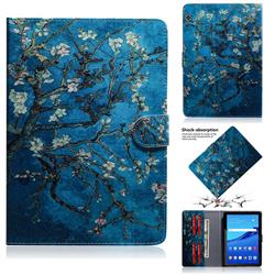 Apricot Tree Painting Tablet Leather Wallet Flip Cover for Huawei MediaPad T5 (10.1 inch)