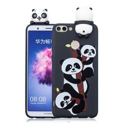 Ascended Panda Soft 3D Climbing Doll Soft Case for Huawei P Smart(Enjoy 7S)