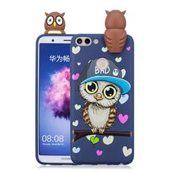 Bad Owl Soft 3D Climbing Doll Soft Case for Huawei P Smart(Enjoy 7S)