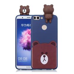 Cute Bear Soft 3D Climbing Doll Soft Case for Huawei P Smart(Enjoy 7S)