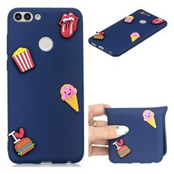 I Love Hamburger Soft 3D Silicone Case for Huawei P Smart(Enjoy 7S)