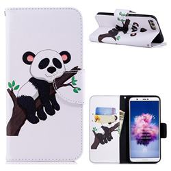 Tree Panda Leather Wallet Case for Huawei P Smart(Enjoy 7S)