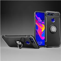 Armor Anti Drop Carbon PC + Silicon Invisible Ring Holder Phone Case for Huawei Honor View 20 / V20 - Black