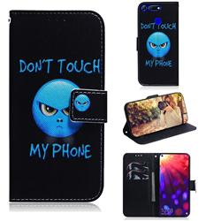 Not Touch My Phone PU Leather Wallet Case for Huawei Honor View 20 / V20