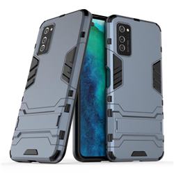Armor Premium Tactical Grip Kickstand Shockproof Dual Layer Rugged Hard Cover for Huawei Honor View 30 / V30 - Navy