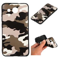 Camouflage Soft TPU Back Cover for Huawei Y3 (2017) - Black White