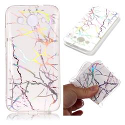 Color White Marble Pattern Bright Color Laser Soft TPU Case for Huawei Y3 (2018)