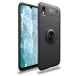 Auto Focus Invisible Ring Holder Soft Phone Case for Huawei Y5 (2019) - Black