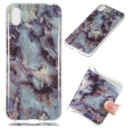 Rock Blue Soft TPU Marble Pattern Case for Huawei Y5 (2019)