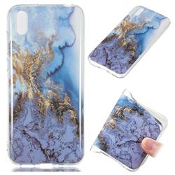 Sea Blue Soft TPU Marble Pattern Case for Huawei Y5 (2019)