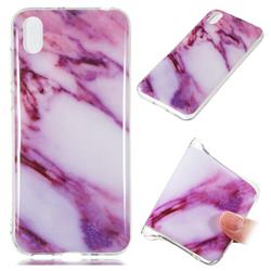 Purple Soft TPU Marble Pattern Case for Huawei Y5 (2019)