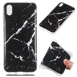 Black Rough white Soft TPU Marble Pattern Phone Case for Huawei Y5 (2019)