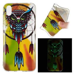 Owl Wind Chimes Noctilucent Soft TPU Back Cover for Huawei Y5 (2019)