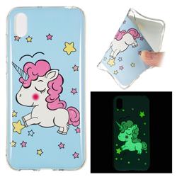 Stars Unicorn Noctilucent Soft TPU Back Cover for Huawei Y5 (2019)