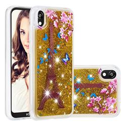 Golden Tower Dynamic Liquid Glitter Quicksand Soft TPU Case for Huawei Y5 (2019)