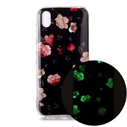Rose Flower Noctilucent Soft TPU Back Cover for Huawei Y5 (2019)