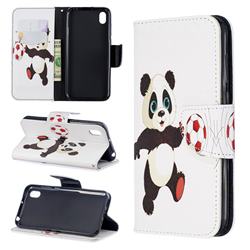 Football Panda Leather Wallet Case for Huawei Y5 (2019)