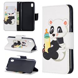 Baby Panda Leather Wallet Case for Huawei Y5 (2019)